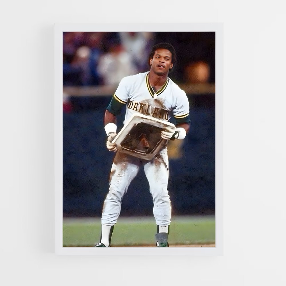 Poster Rickey de henderson – affiche Baseball (vue 3)